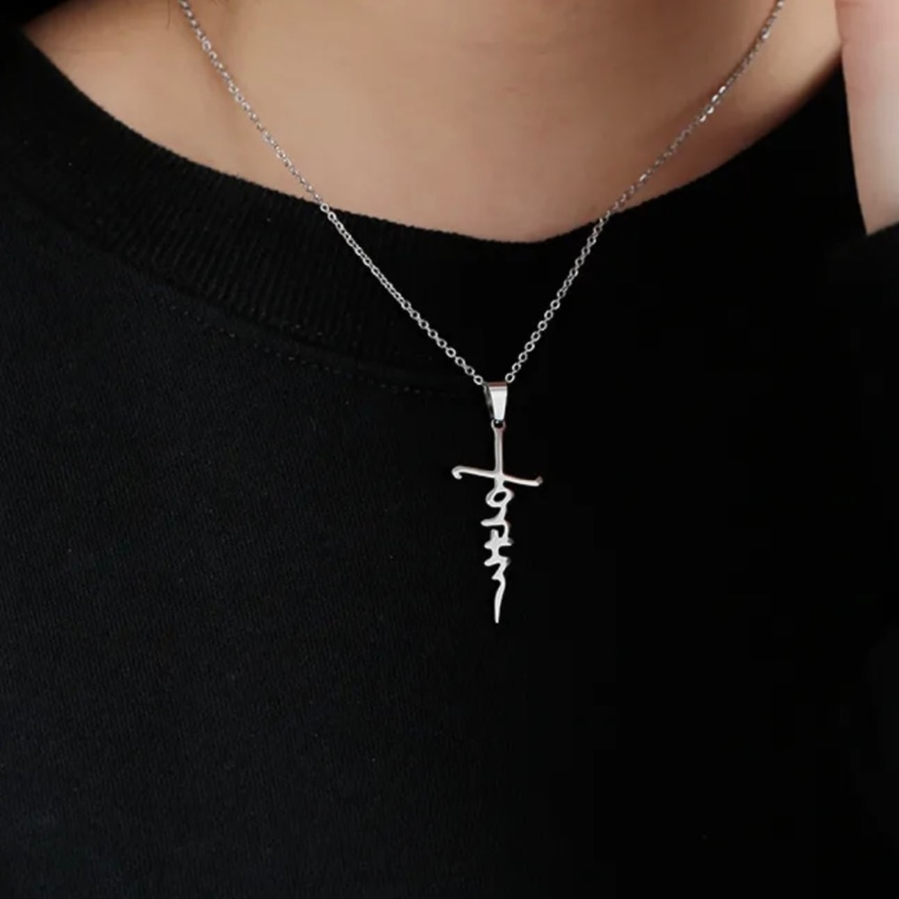 Faith Necklace Stainless Steel